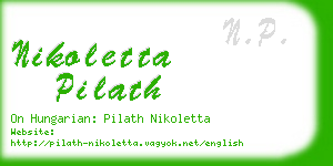 nikoletta pilath business card